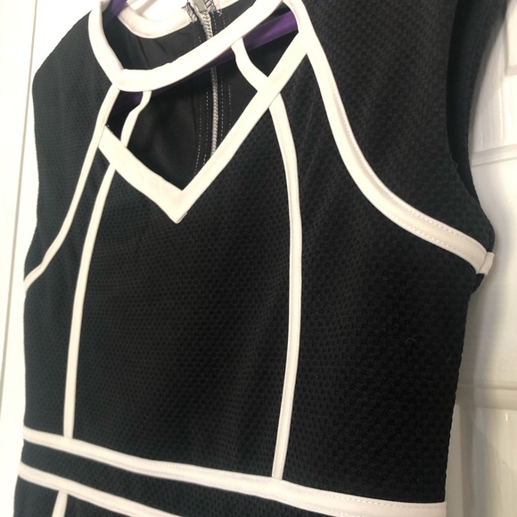 Do & Be | size M | black dress with white trim - Picture 3 of 6